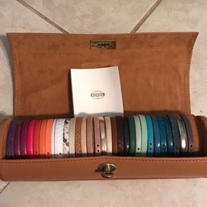 Assorted color watch bands from Fossil